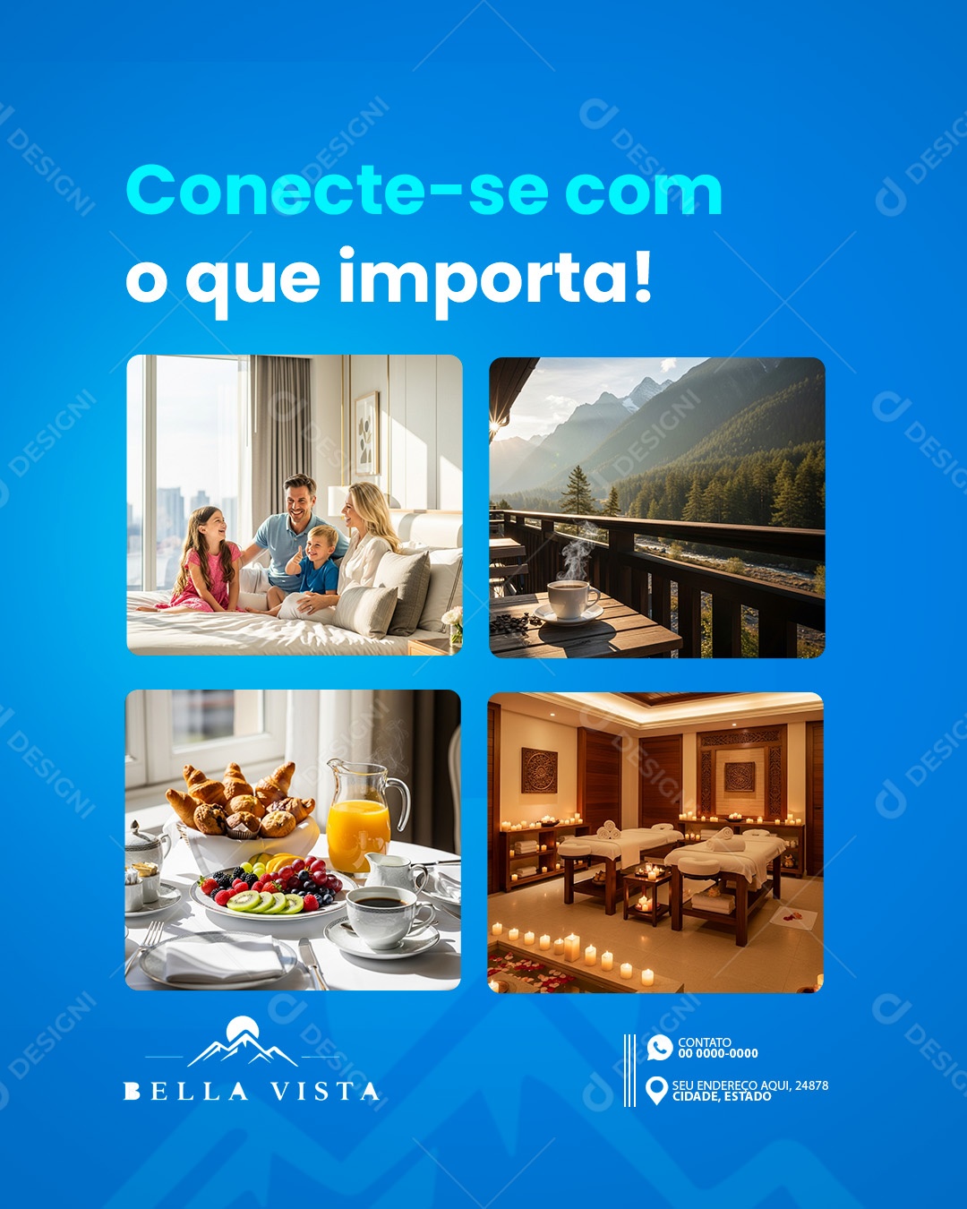 Pousada Ofertas Especiais para Você Social Media PSD Editável