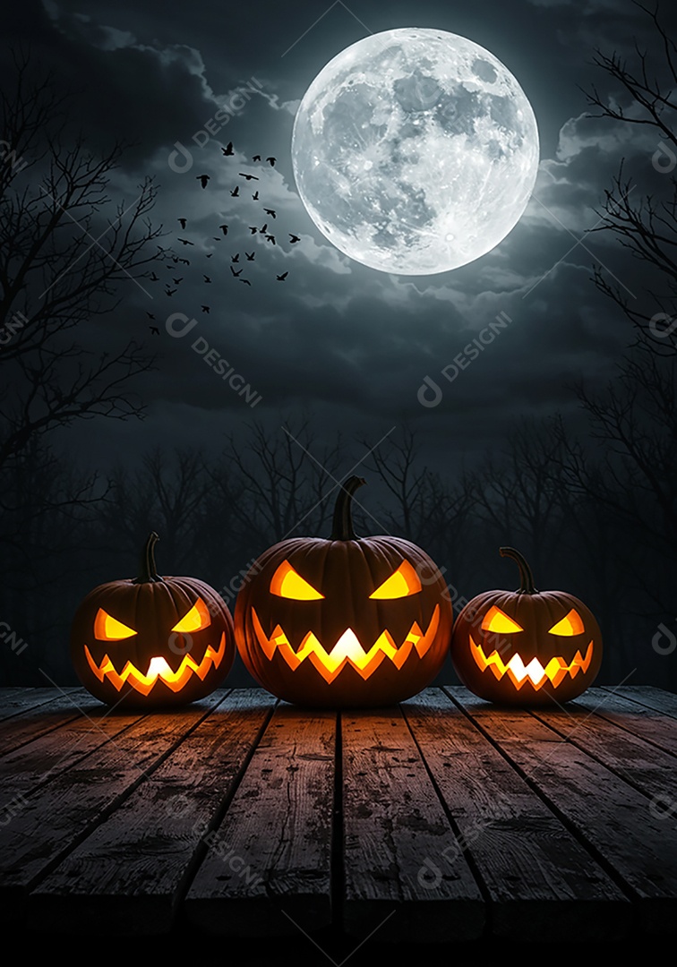 Lindo fundo de cenário de halloween