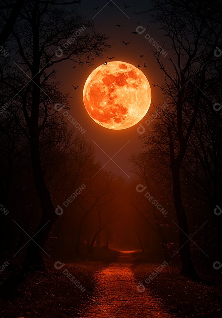 Lindo fundo de cenário de halloween