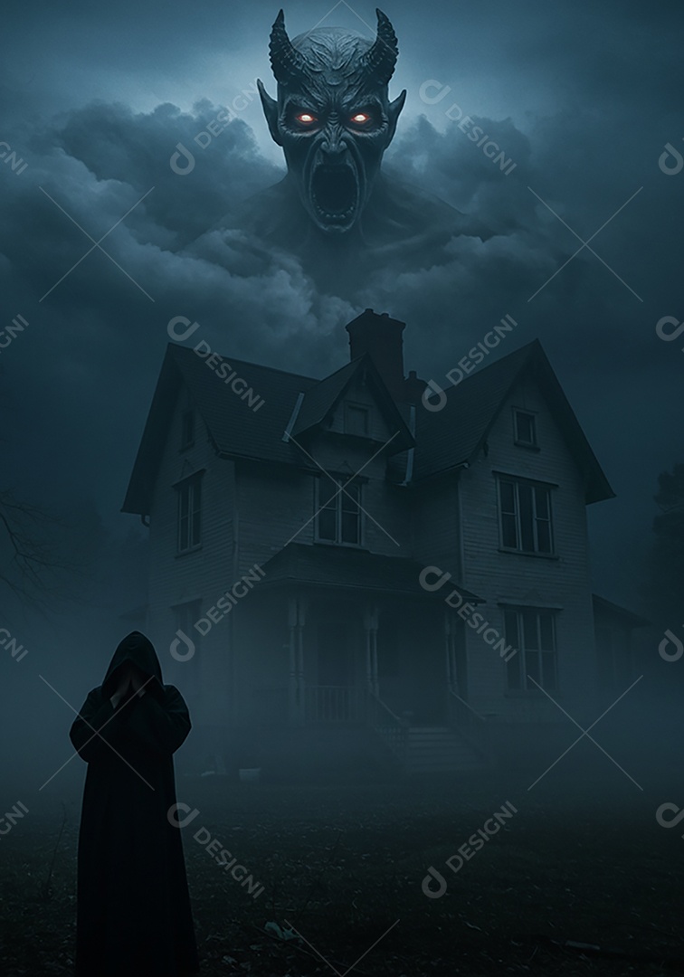 Lindo fundo de cenário de halloween