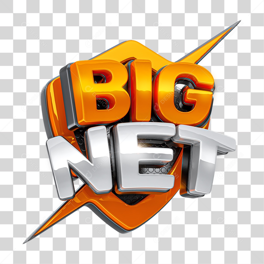 Selo 3D Big Net PNG Transparente