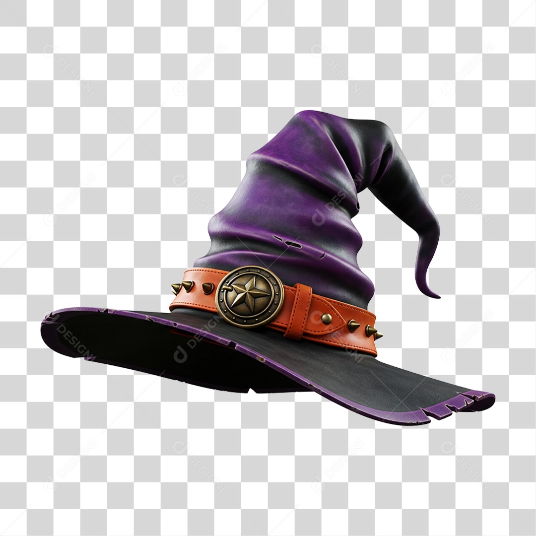 Chapéu de Bruxa Decoração de Halloween PNG Transparente