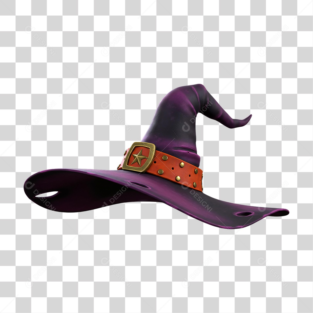 Chapéu de Bruxa Decoração de Halloween PNG Transparente