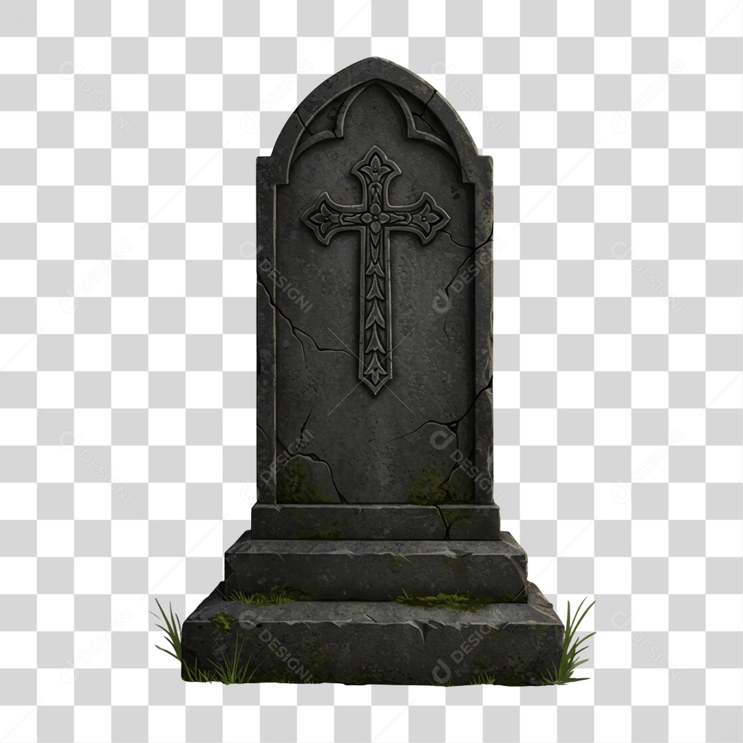 Túmulo Decoração de Halloween PNG Transparente