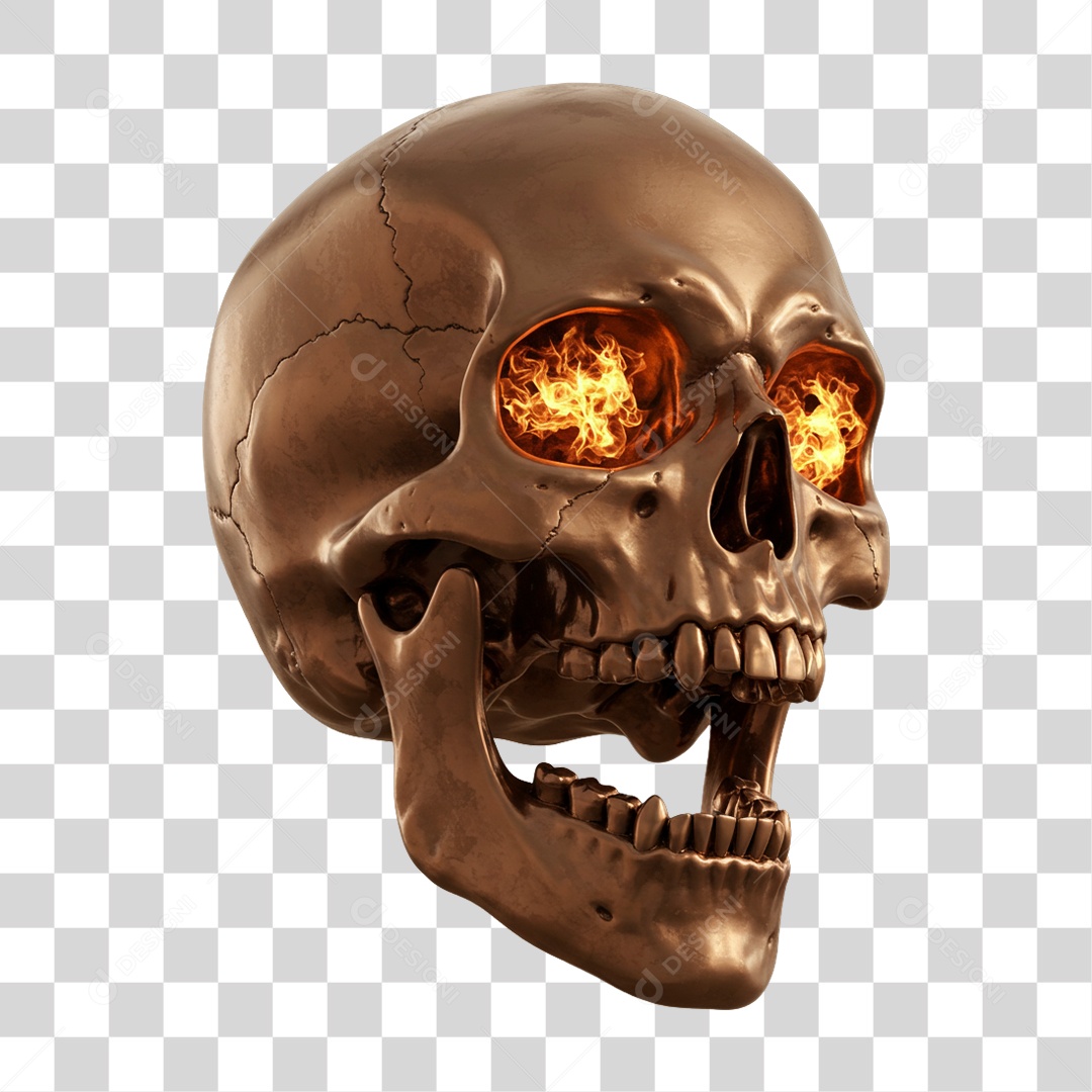 Caveira Decoração de Halloween PNG Transparente