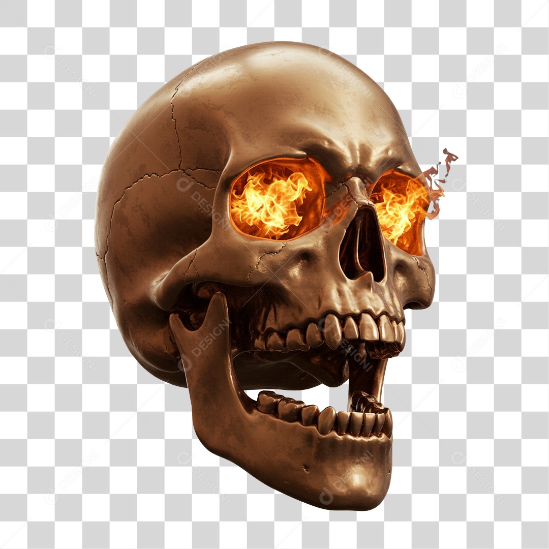 Caveira Decoração de Halloween PNG Transparente