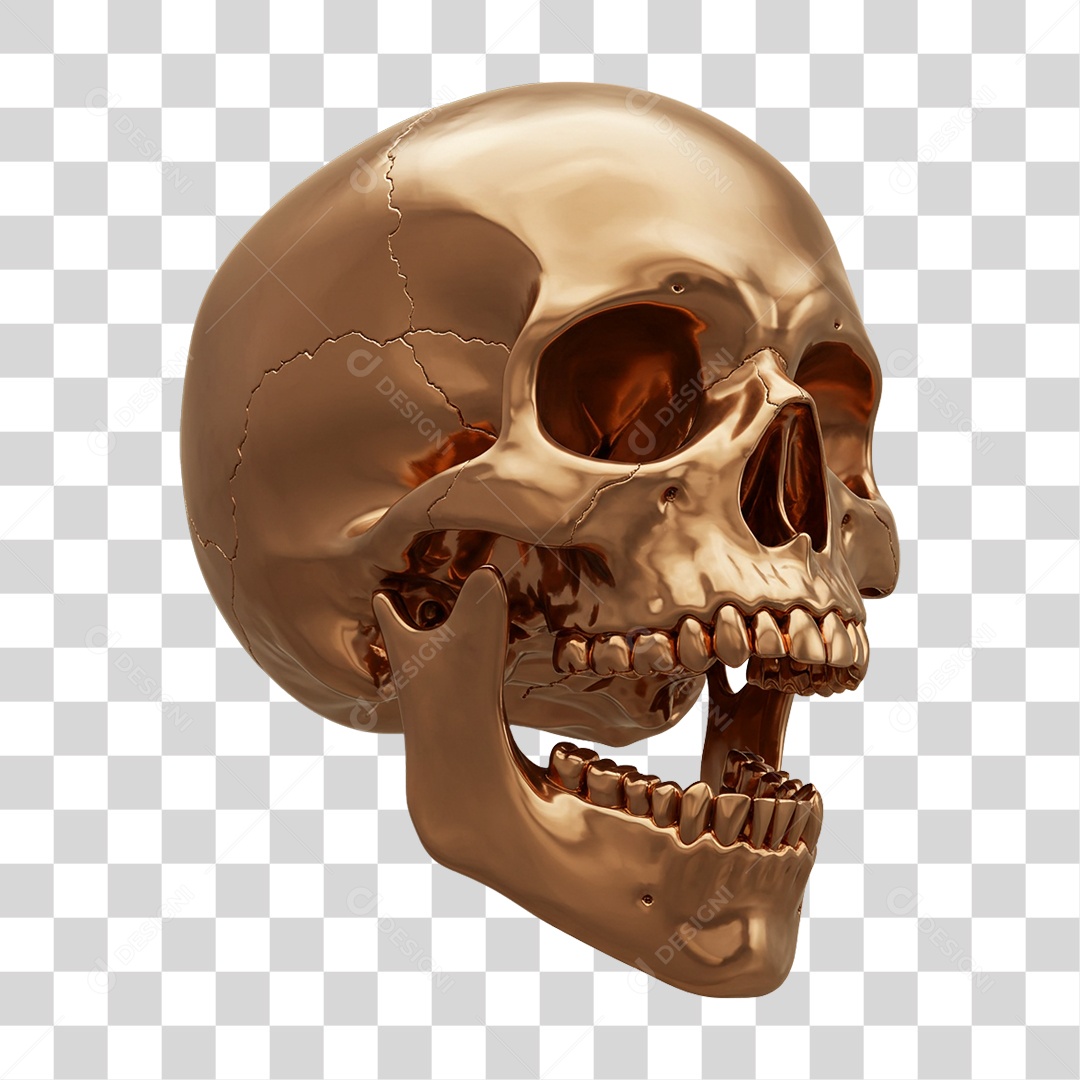 Caveira Decoração de Halloween PNG Transparente