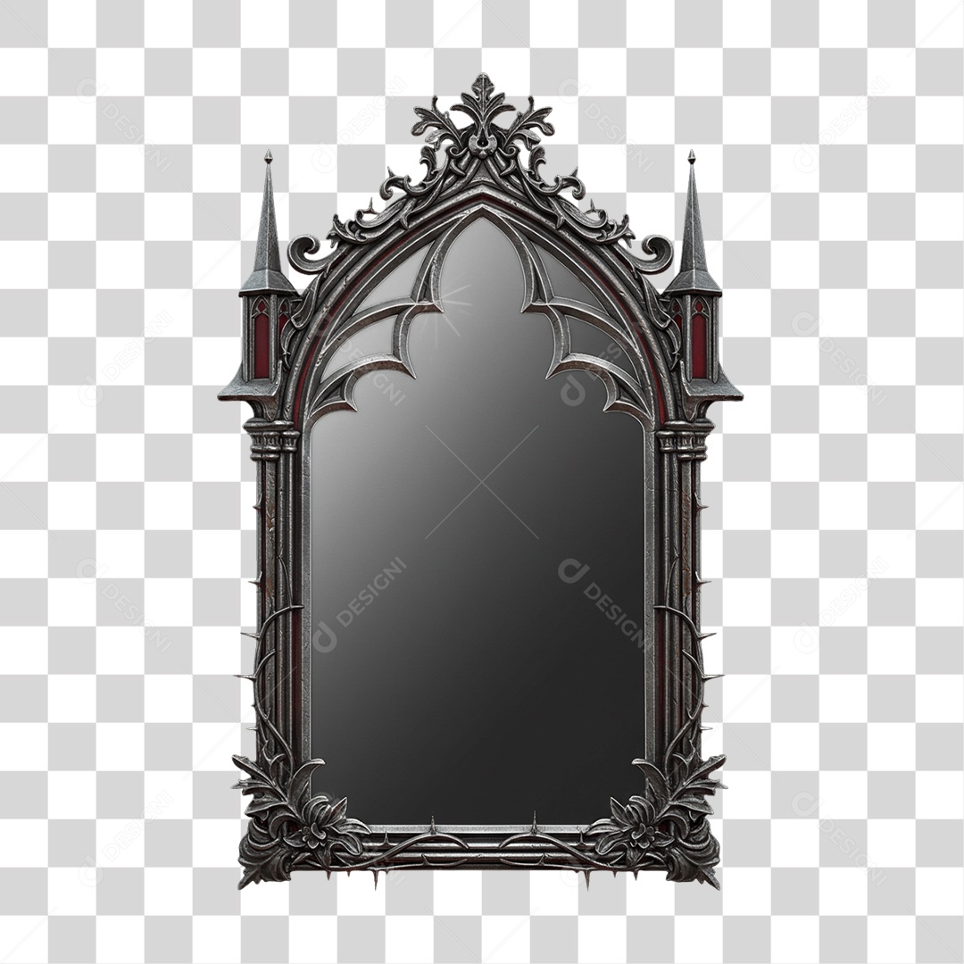 Escudo Moldura Decoração de Halloween PNG Transparente