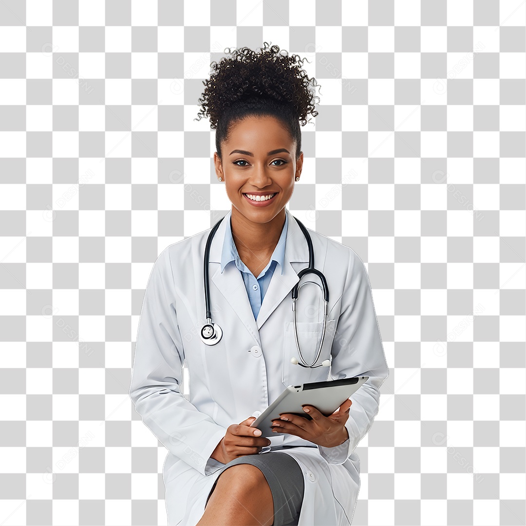 Profissional Mulher Médica PNG Transparente