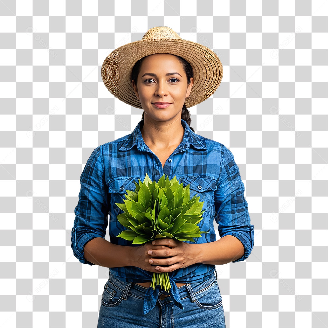 Profissional Mulher Agricultora PNG Transparente