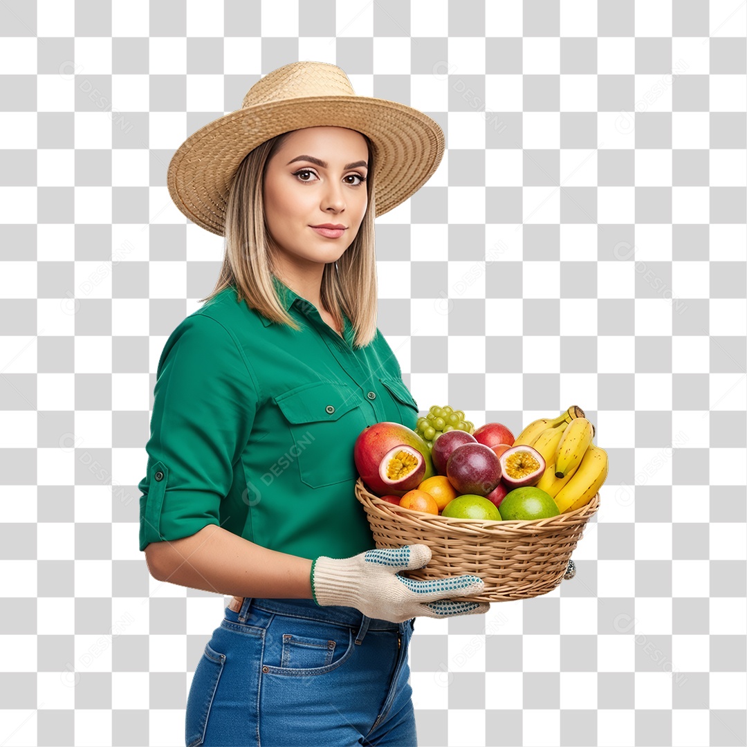 Profissional Mulher Agricultora PNG Transparente