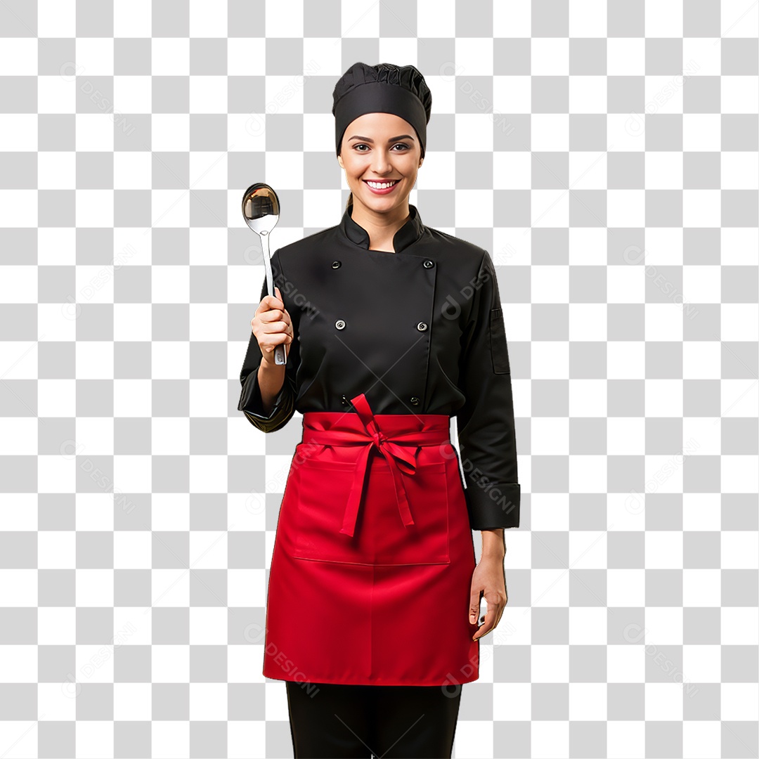Profissional Mulher Cozinheira PNG Transparente