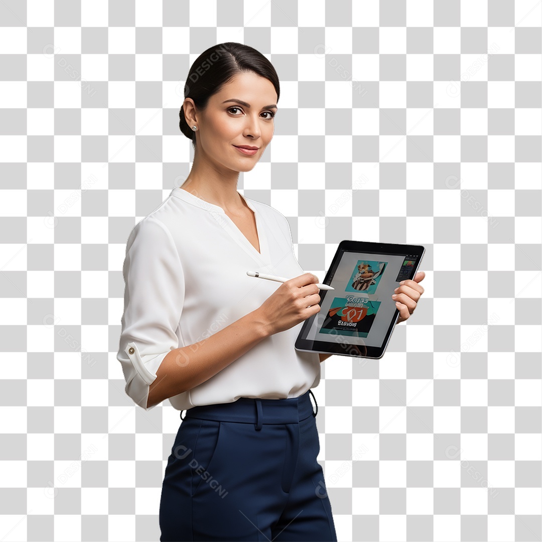 Profissional Mulher Empresária PNG Transparente