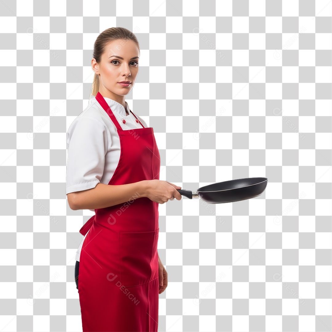 Profissional Mulher Cozinheira PNG Transparente