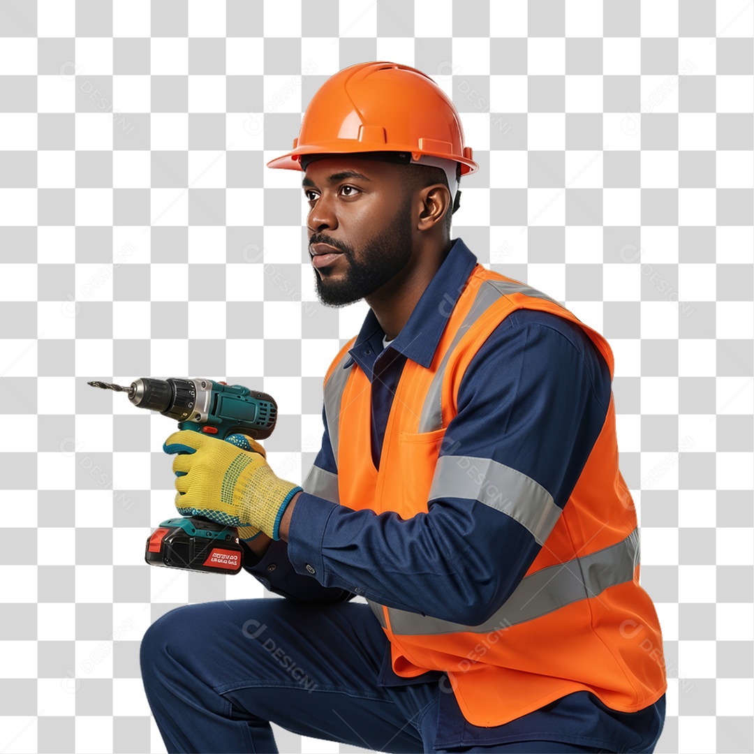 Profissional Homem Construtor PNG Transparente