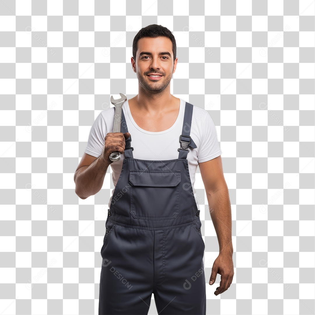 Profissional Homem Mecânico PNG Transparente