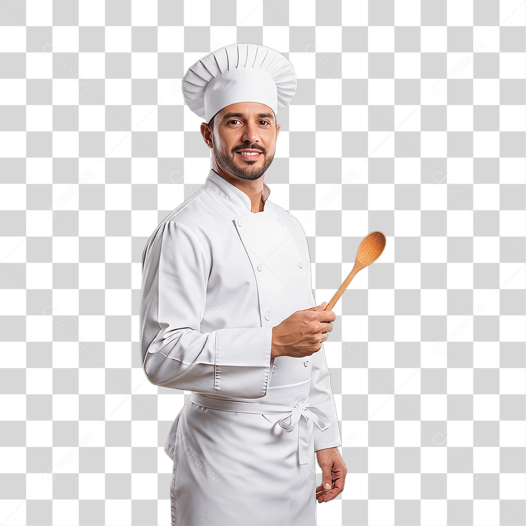 Profissional Homem Confeiteiro PNG Transparente