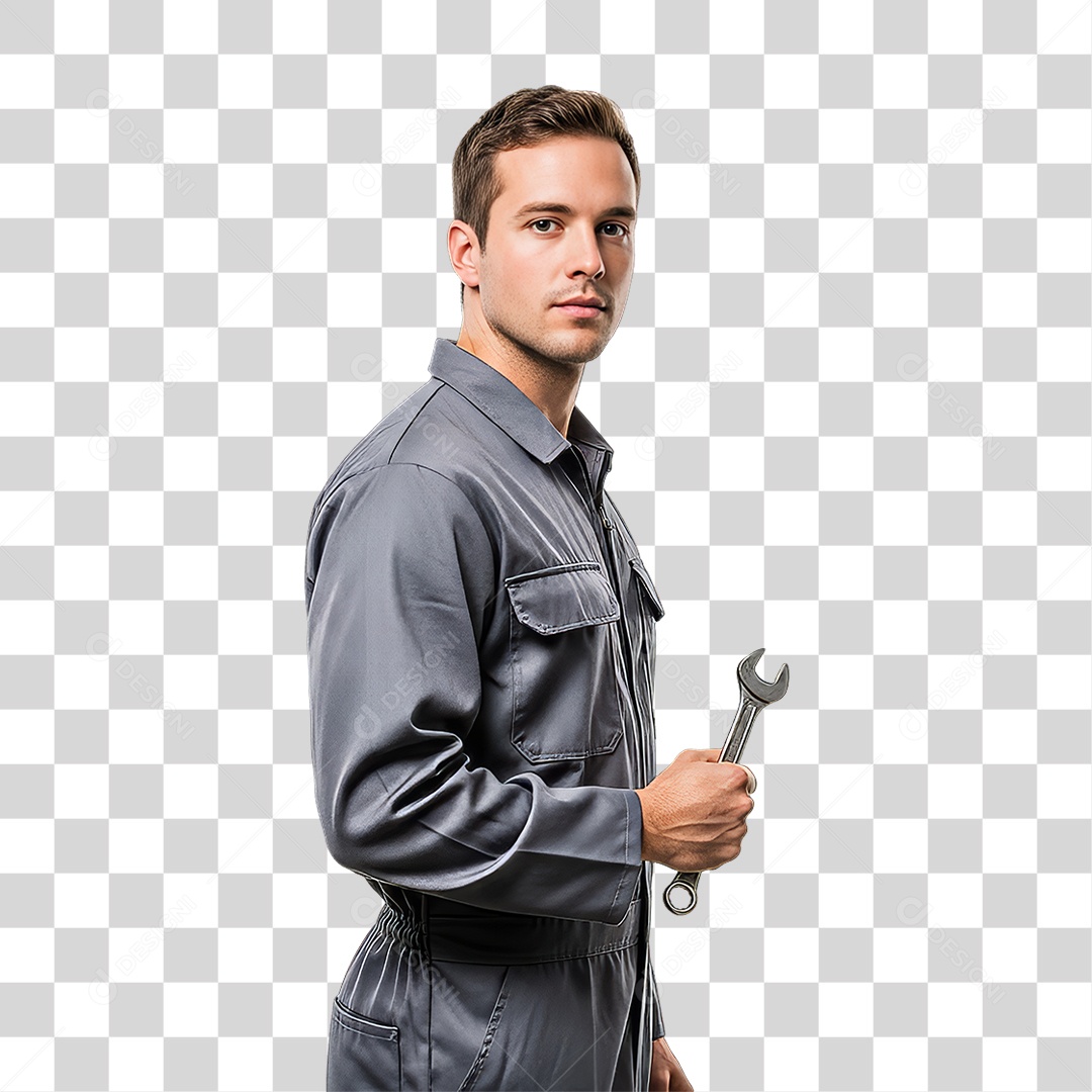 Profissional Homem Mecânico PNG Transparente