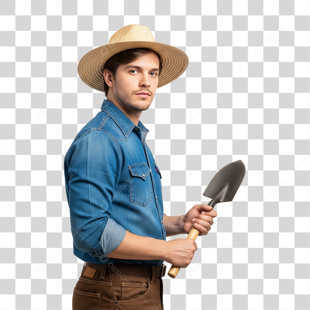Profissional Homem Fazendeiro PNG Transparente