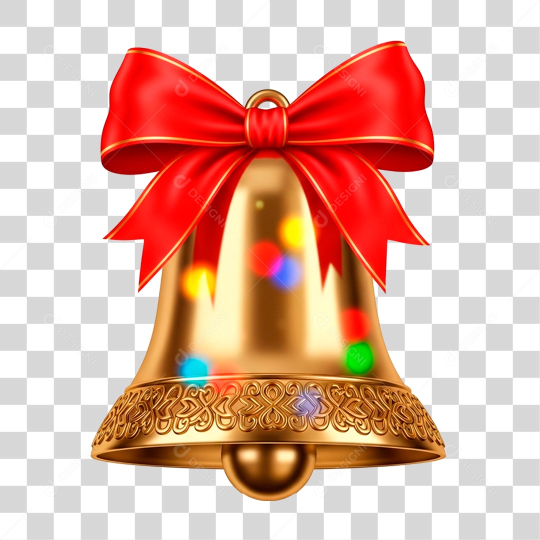 Sino Dourado PNG Transparente