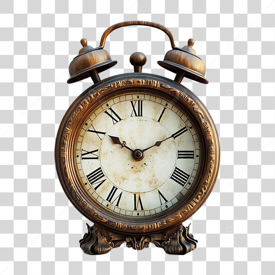 Despertador Antigo PNG Transparente