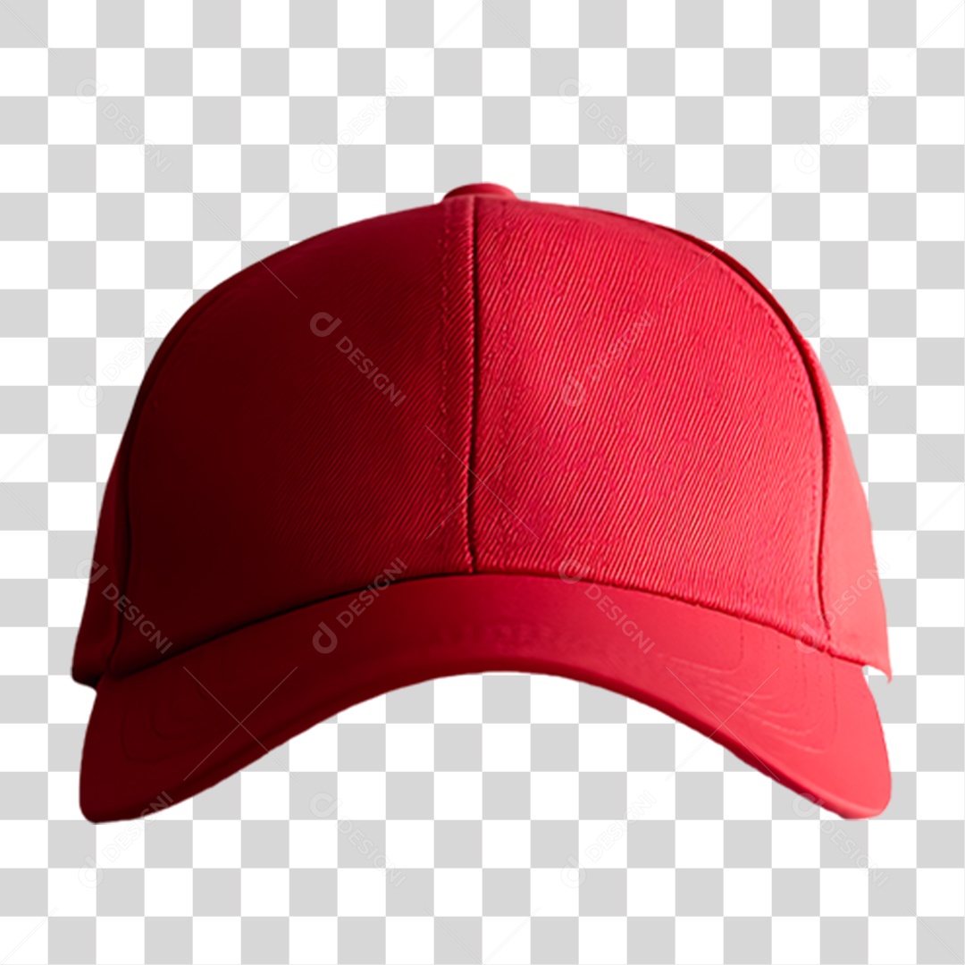Boné Vermelho PNG Transparente