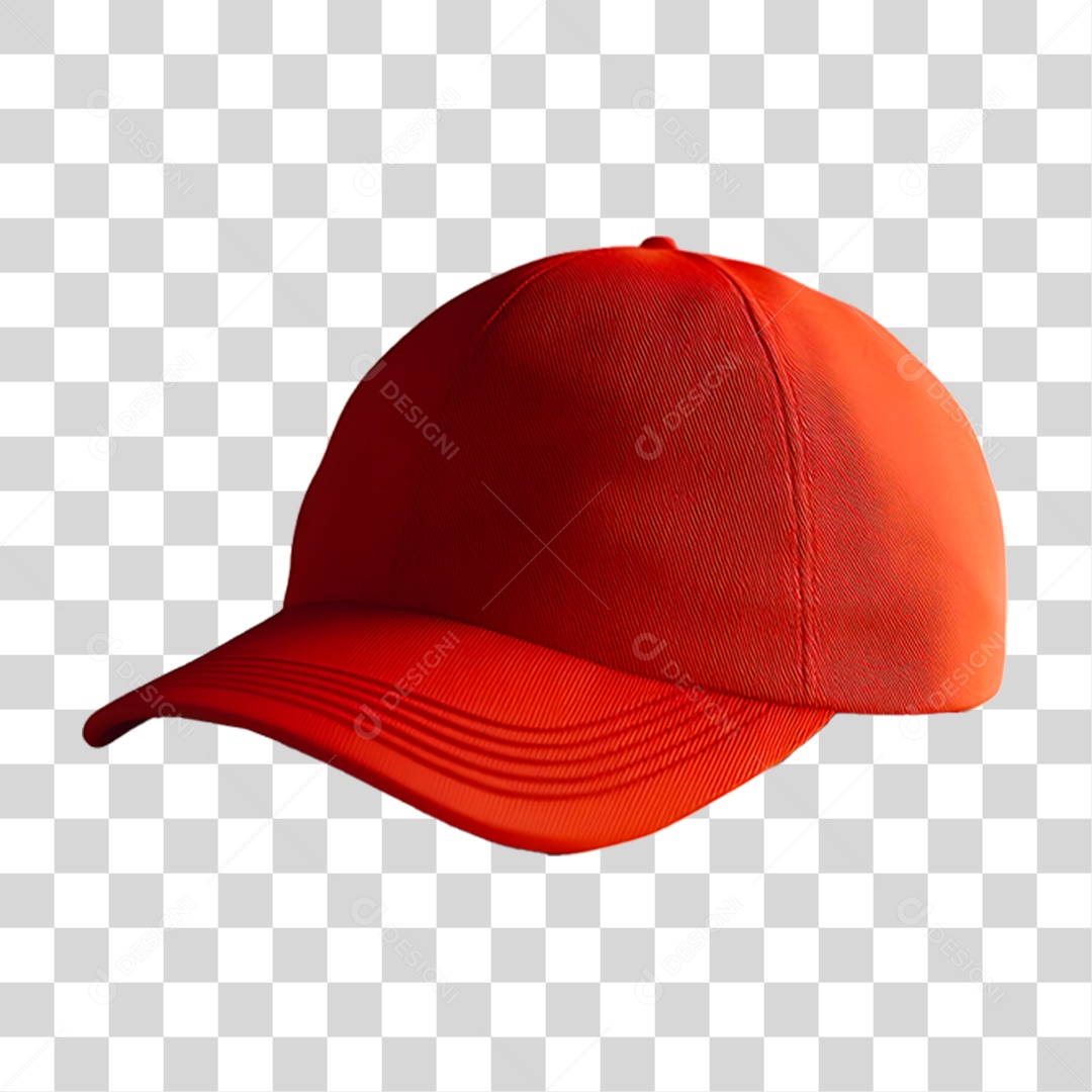 Boné Vermelho PNG Transparente