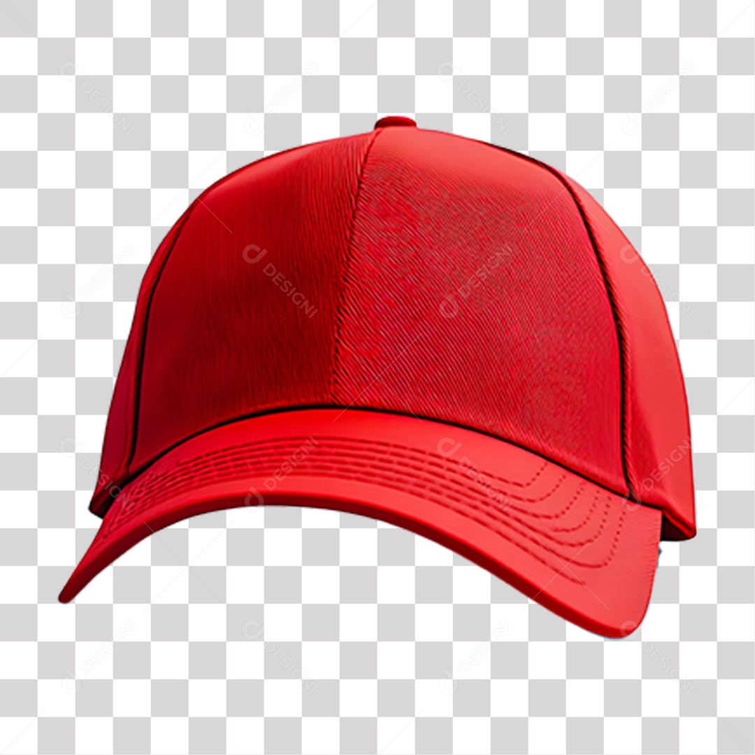 Boné Vermelho PNG Transparente