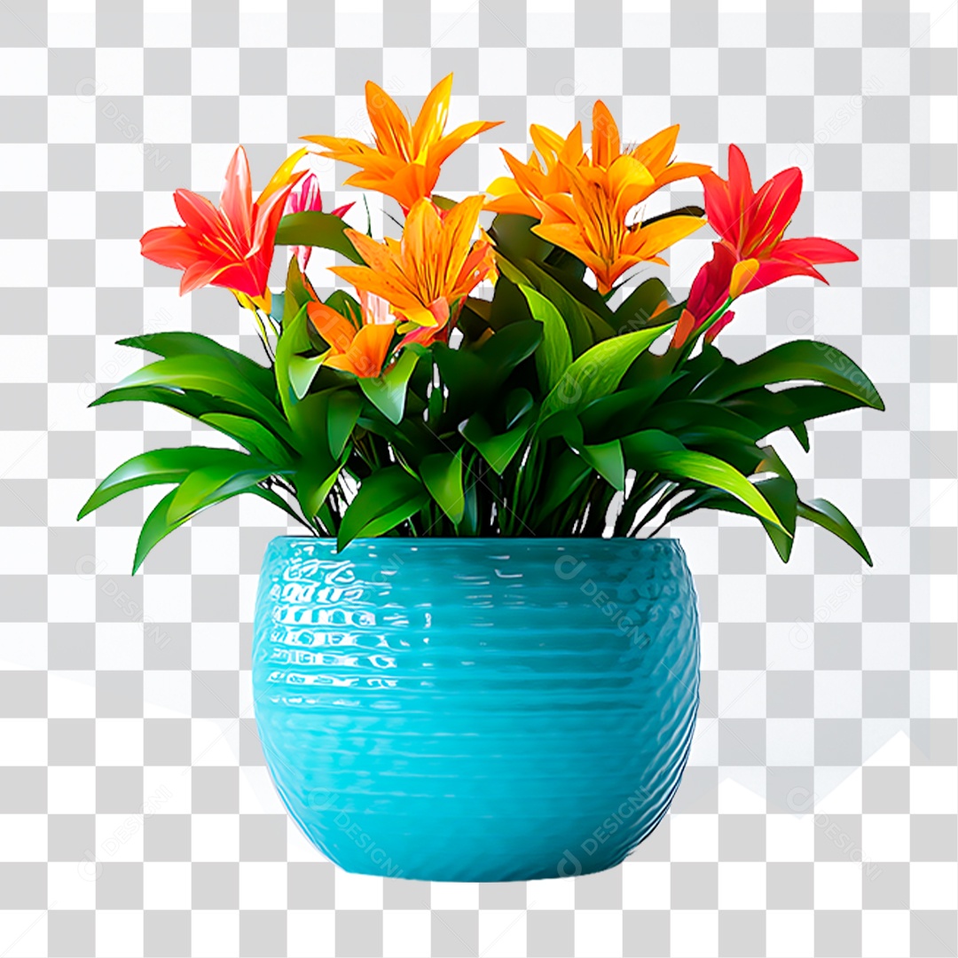 Tigela de Flores PNG Transparente