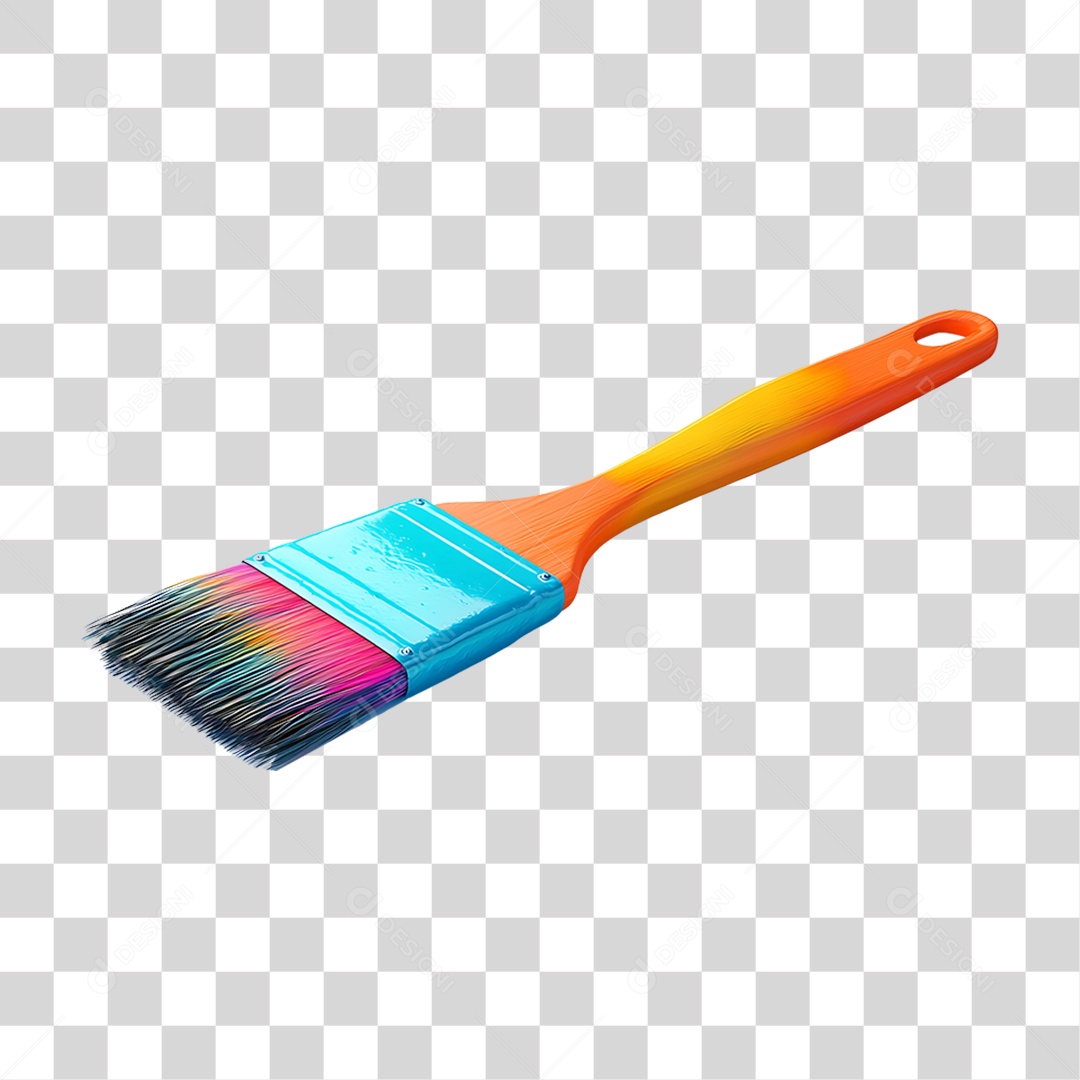 Pincel de Madeira PNG Transparente