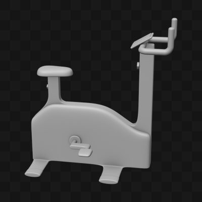 Bicicleta Ergométrica - Modelo 3D