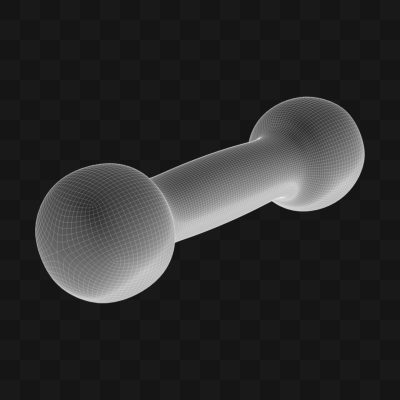 Pesos Halteres de Academia - Modelo 3D