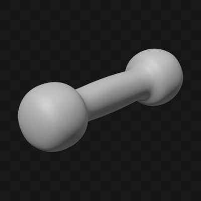 Pesos Halteres de Academia - Modelo 3D