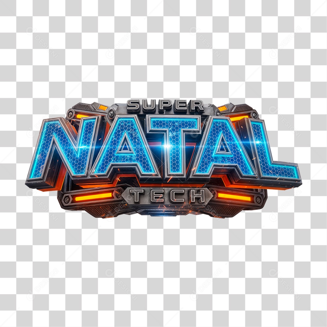 Selo 3D Super Natal PNG Transparente