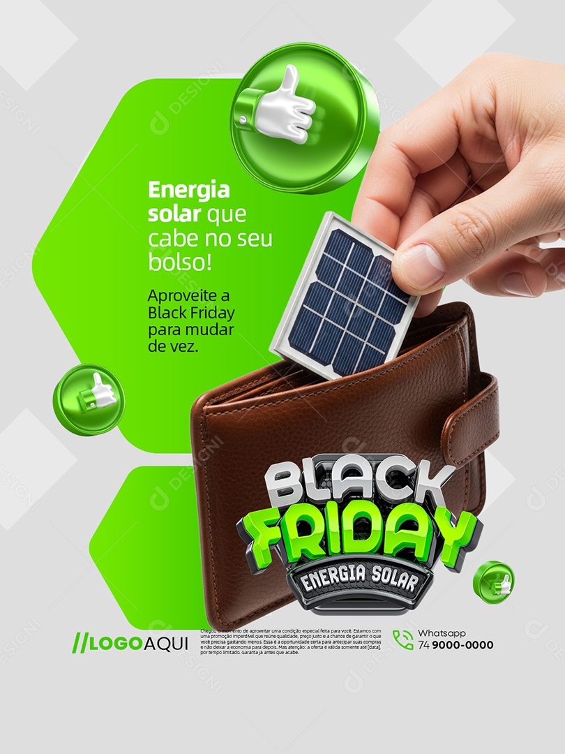 Energia Solar Aproveite a Black Friday Social Media PSD Editável