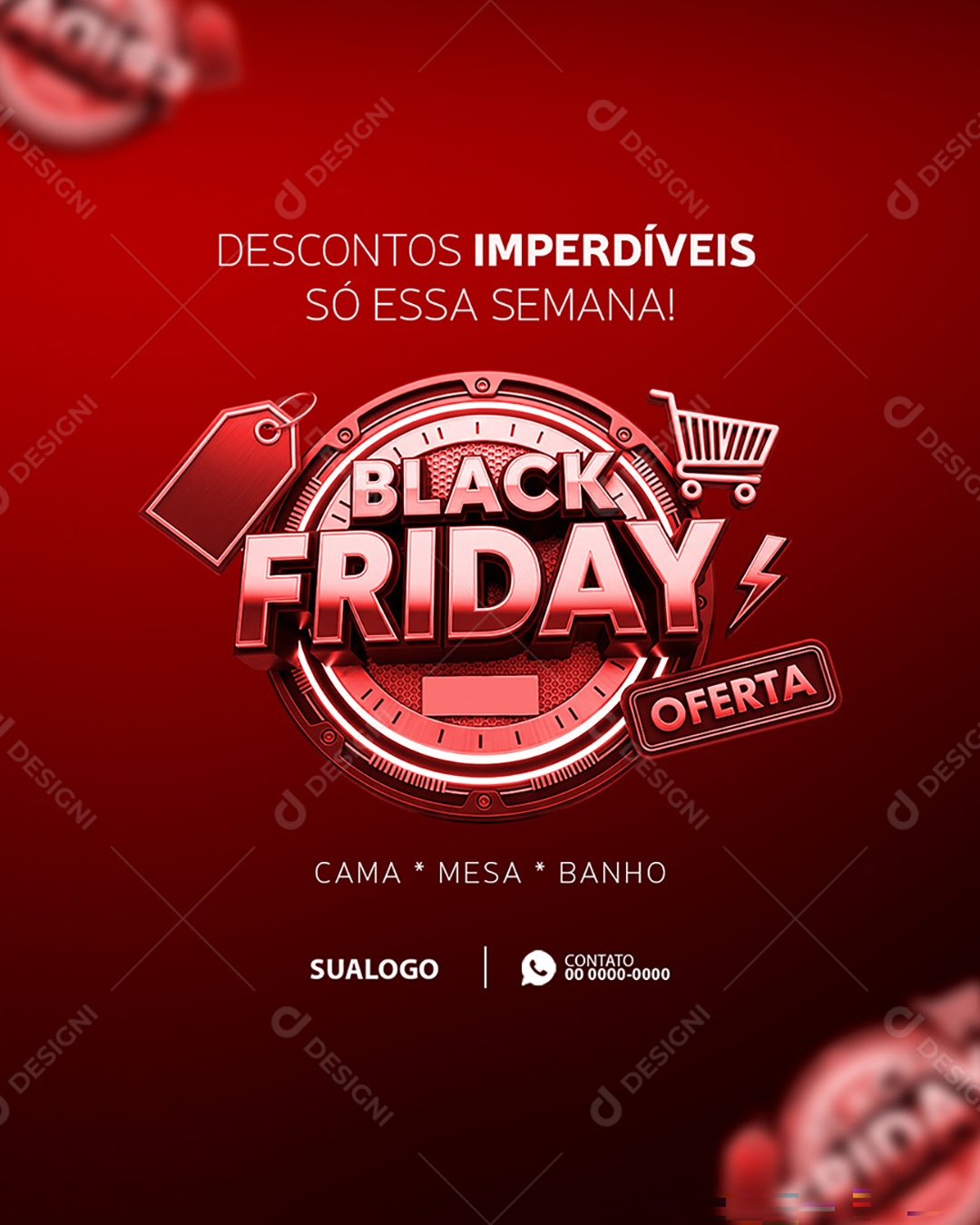 Social Media Banner Esquenta Black Friday  PSD Editável