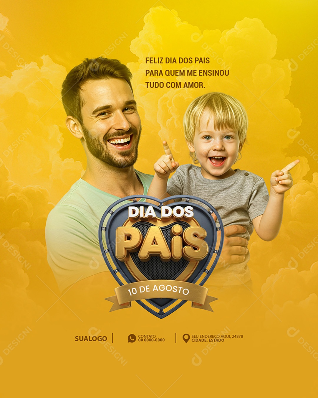 Story Dia Dos Pais 10 de Agosto Social Media PSD Editável