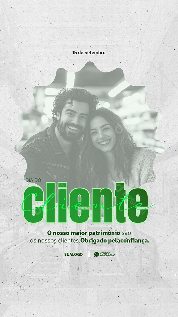 Story Social Media Dia Do Cliente 15 de Setembro PSD Editável