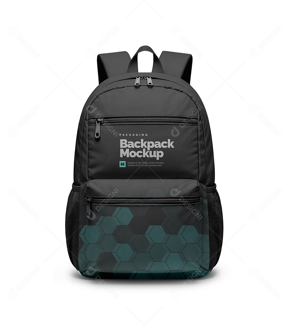 Mockup Mochila Escolar PSD Editável