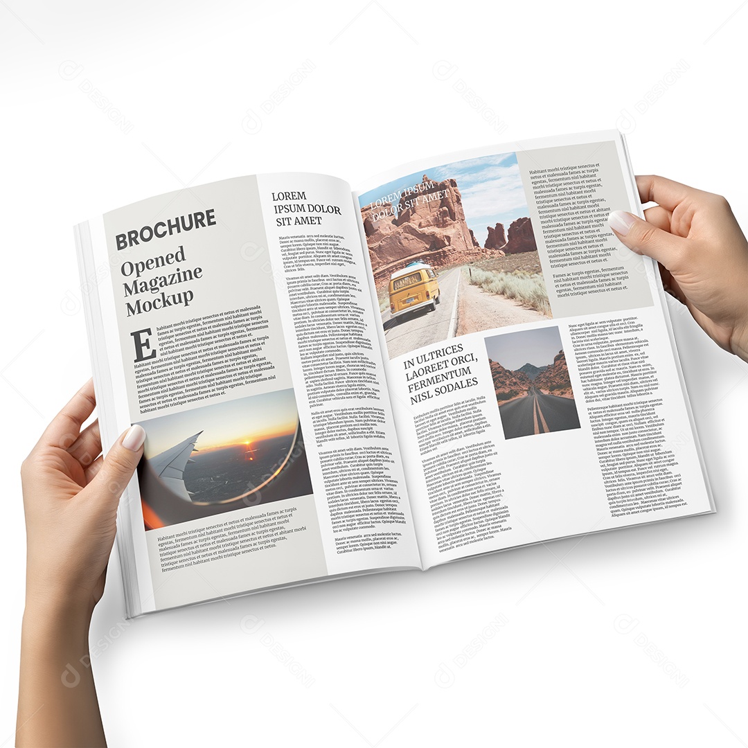 Mockup Revista Aberta PSD Editável