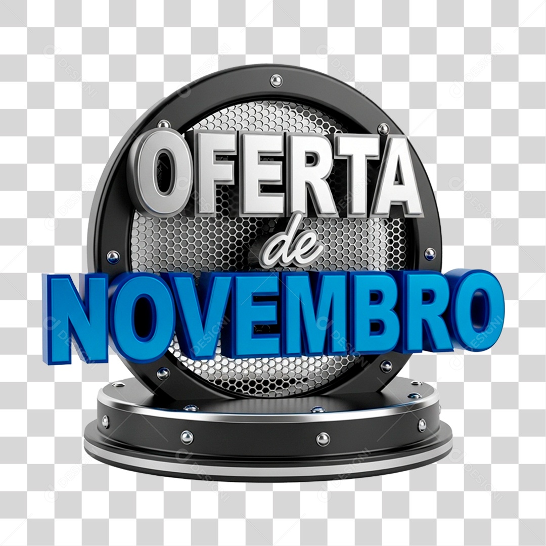 3D November Offer Seal Transparent PNG