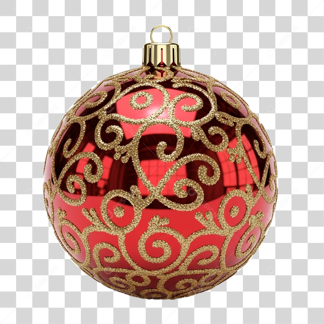 Bola de Natal PNG Transparente