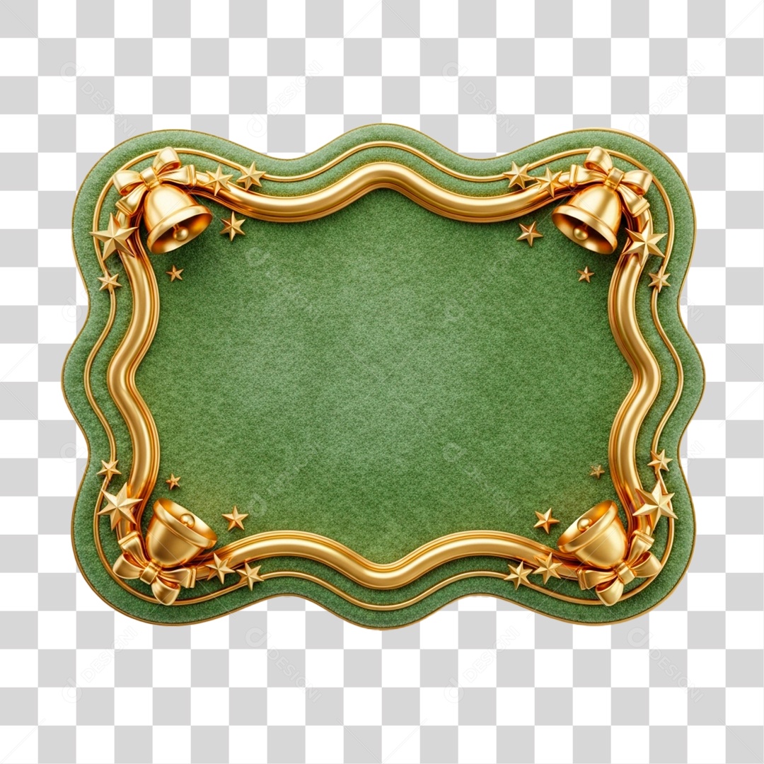 Moldura com Tema Natalino PNG Transparente