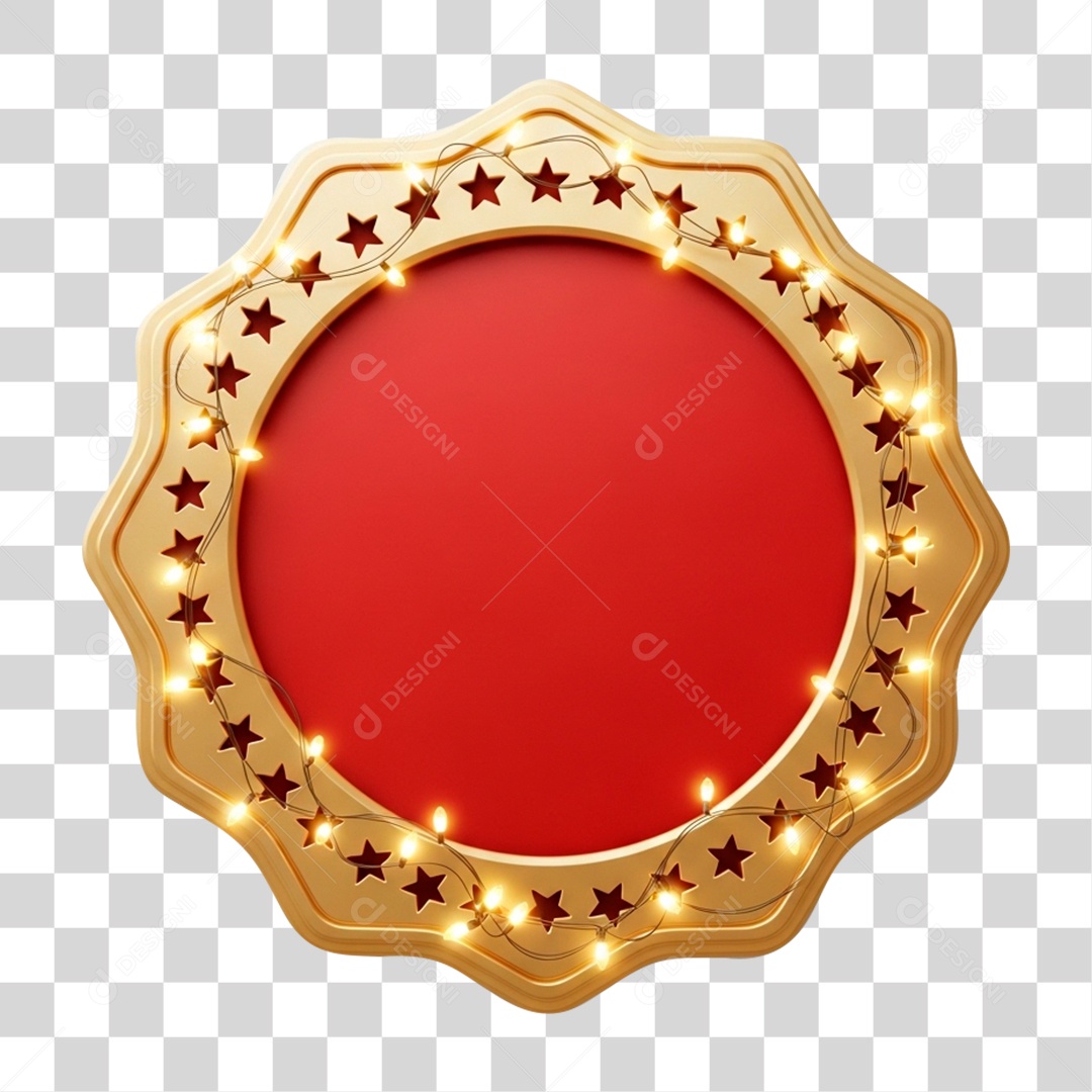 Moldura com Tema Natalino PNG Transparente