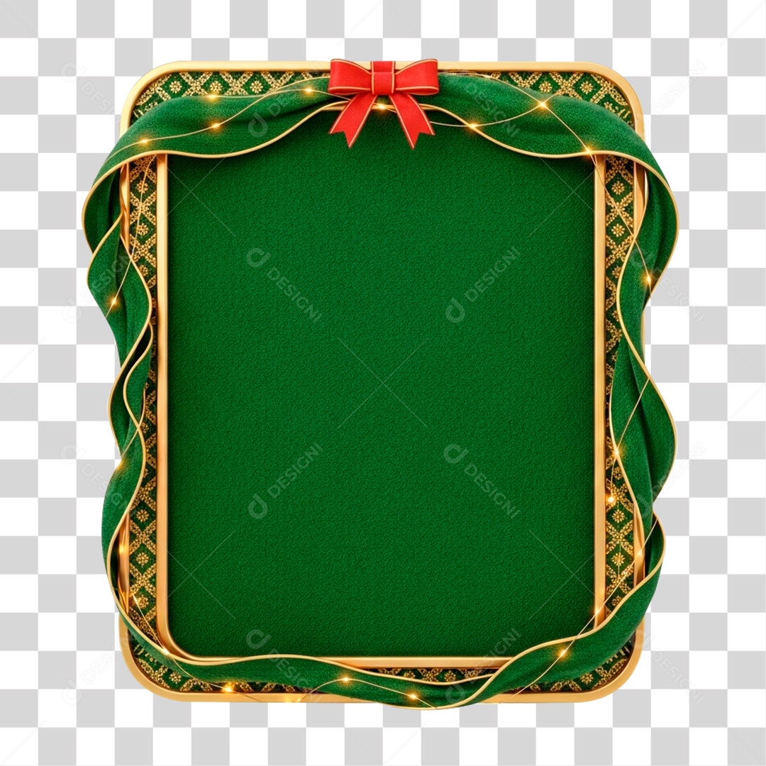 Moldura com Tema Natalino PNG Transparente