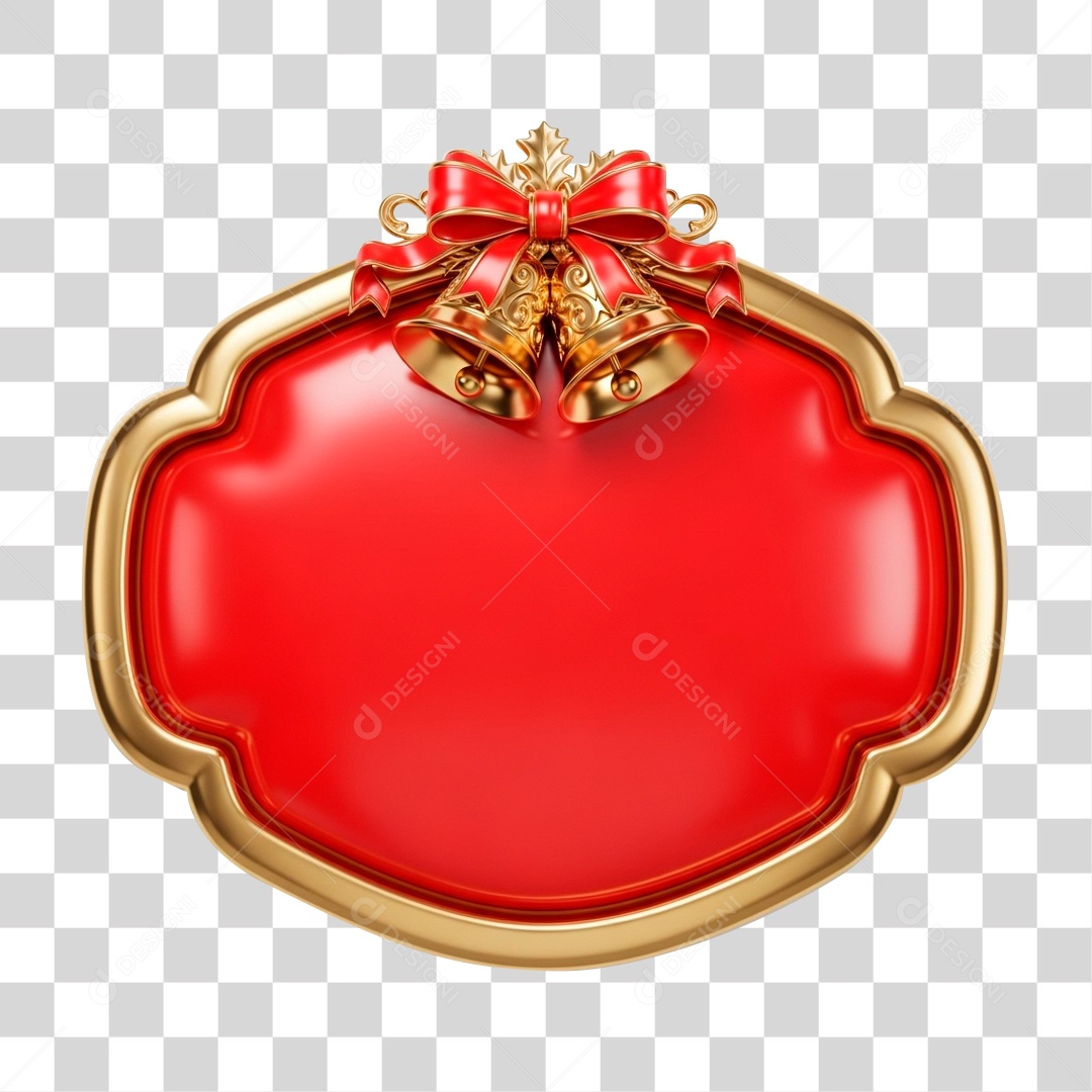 Moldura com Tema Natalino PNG Transparente