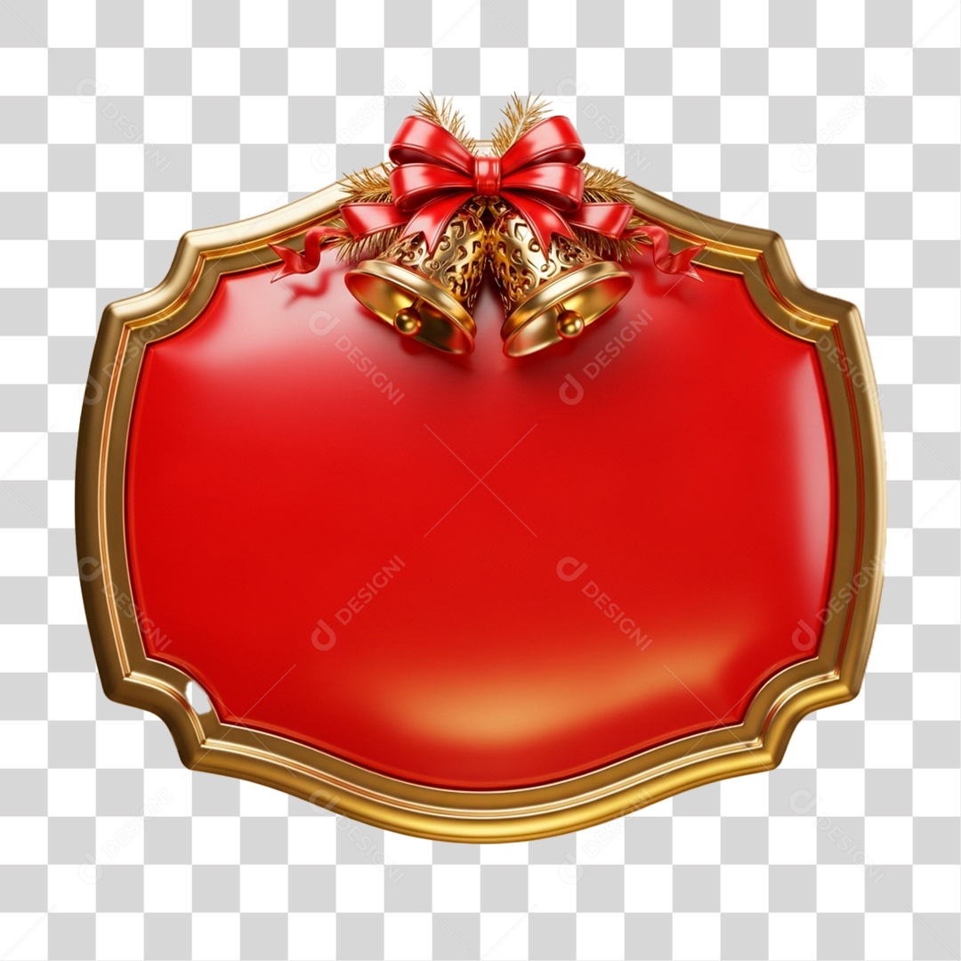 Moldura com Tema Natalino PNG Transparente