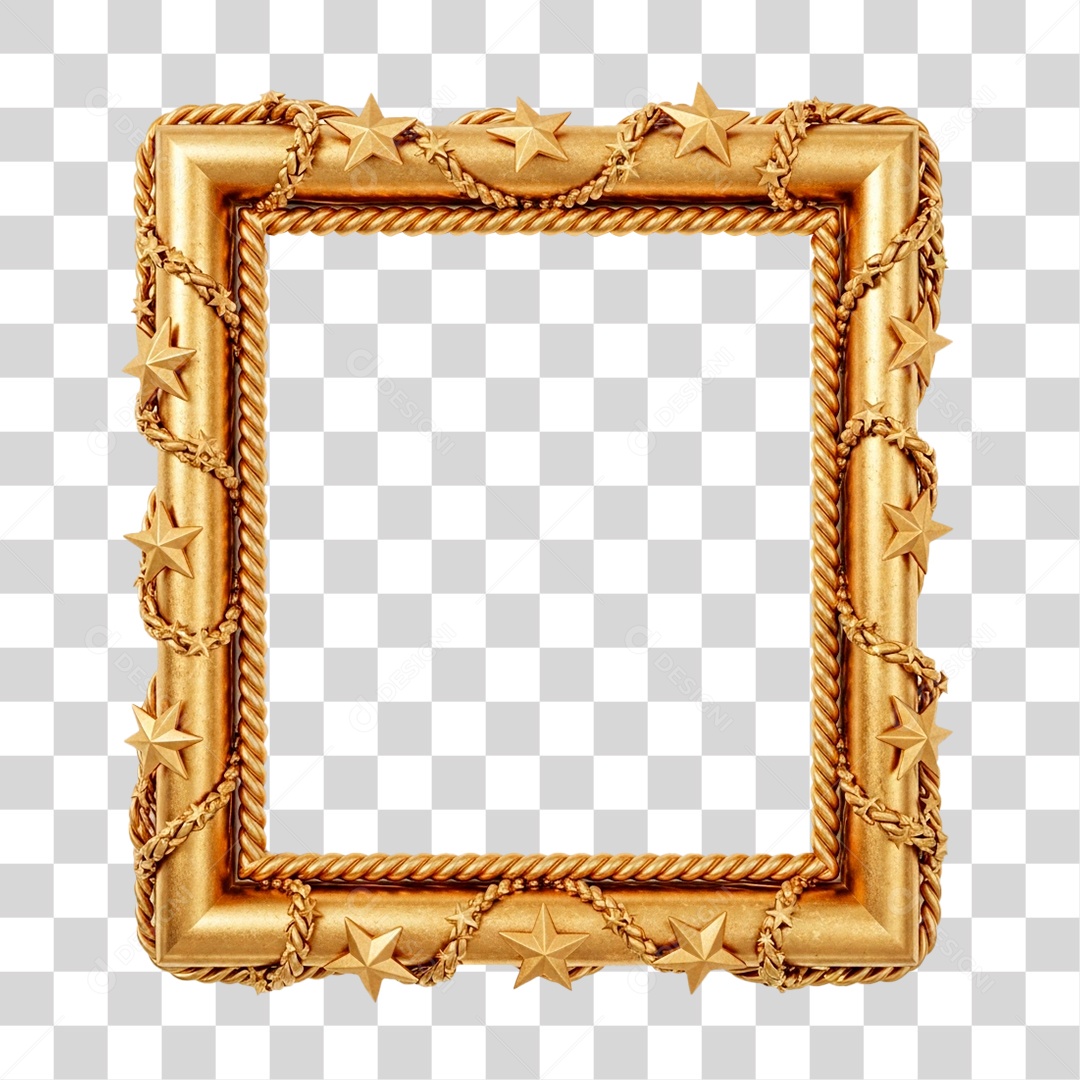 Moldura com Tema Natalino PNG Transparente