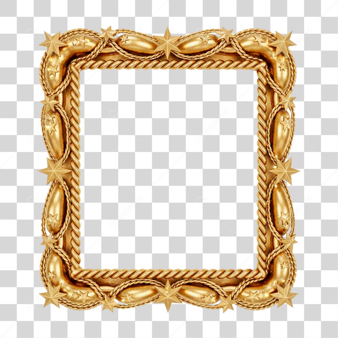 Moldura com Tema Natalino PNG Transparente