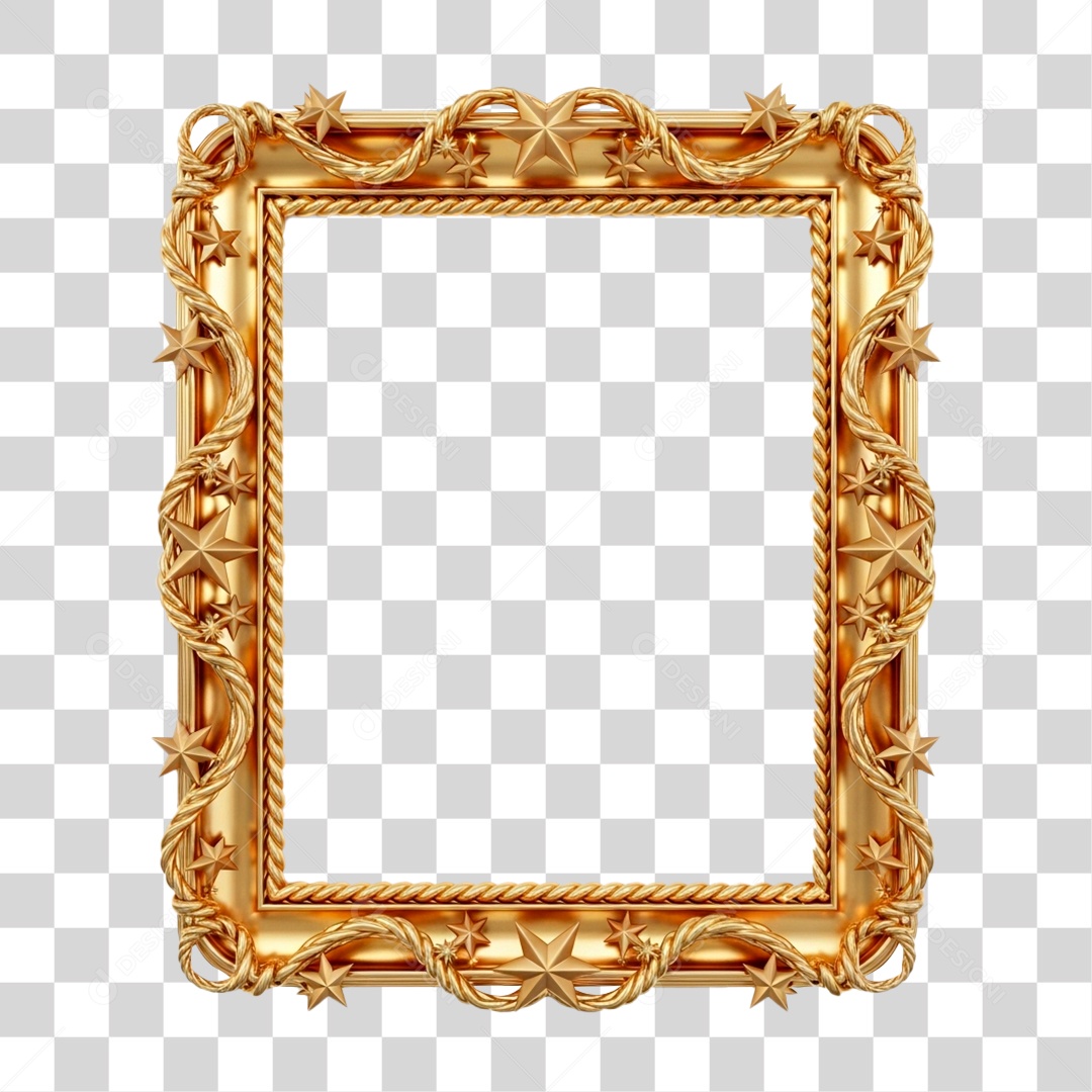 Moldura com Tema Natalino PNG Transparente